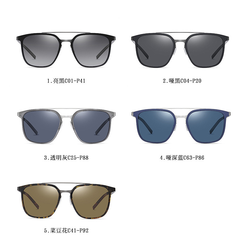 TR90 And Metal hybrid frame Customized Polarized Sunglasses 3357